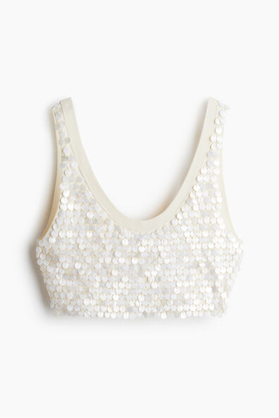 Adorned crop top