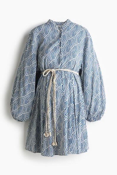 MAMA Macramé-belt dress