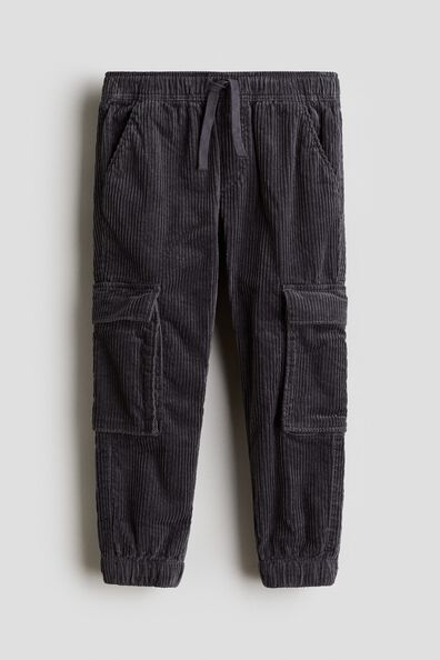 Corduroy cargo joggers