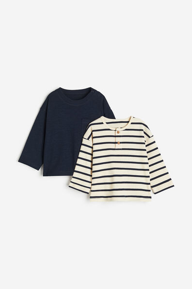 2-pack cotton jersey tops