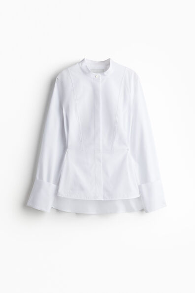Poplin tuxedo shirt