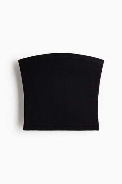 Fine-knit tube top