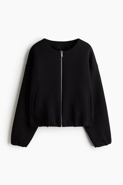 Scuba zip-through sweatshirt