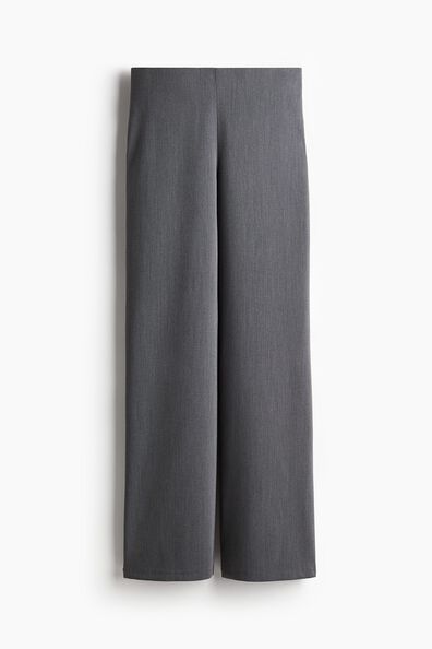 Wide twill trousers