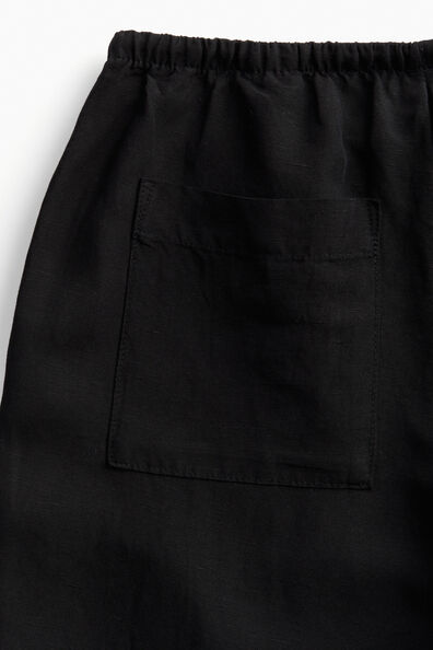 Linen-blend trousers