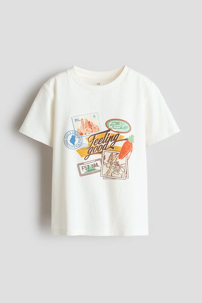 Printed cotton T-shirt