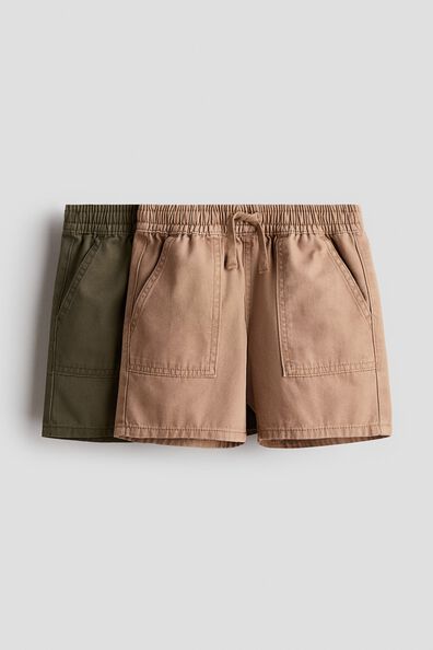 2-pack canvas shorts