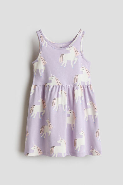 Printed cotton dress