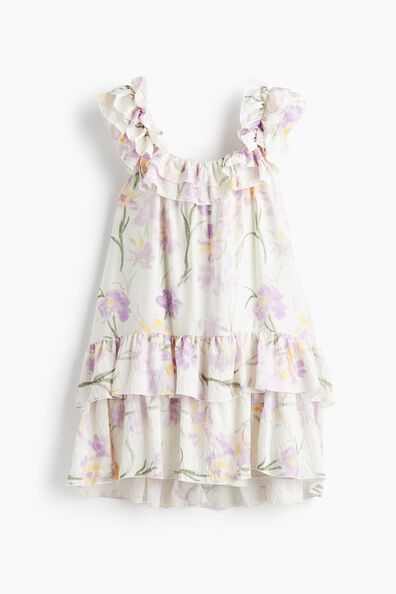 Frill-trimmed dress