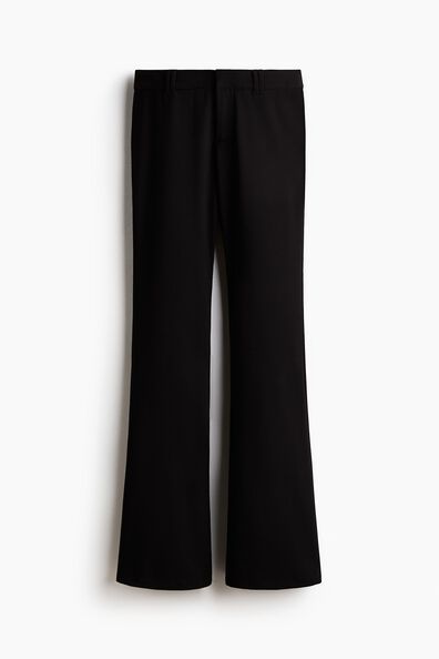 Flared tailored trousers