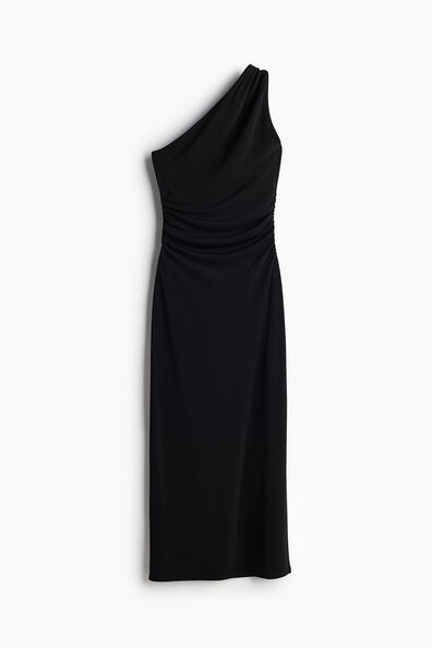 Jersey one-shoulder dress