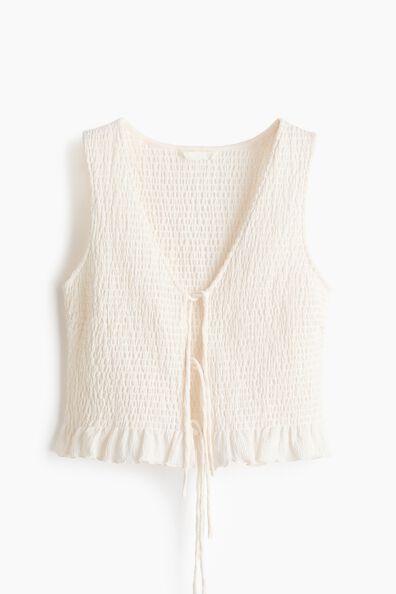 Smocked waistcoat