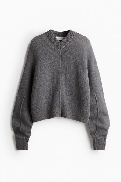 Oversized mohair-blend jumper