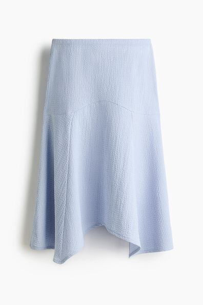 Textured jersey skirt