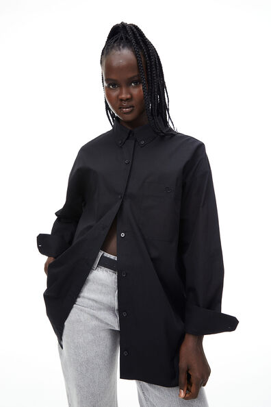 Oversized poplin shirt