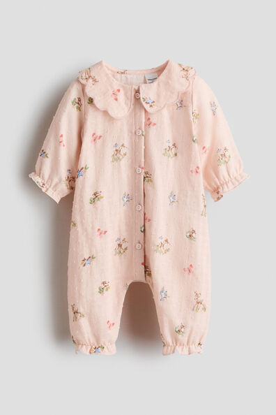 Printed cotton romper suit