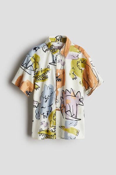 Printed short-sleeved shirt