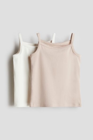 2-pack pima cotton strappy tops