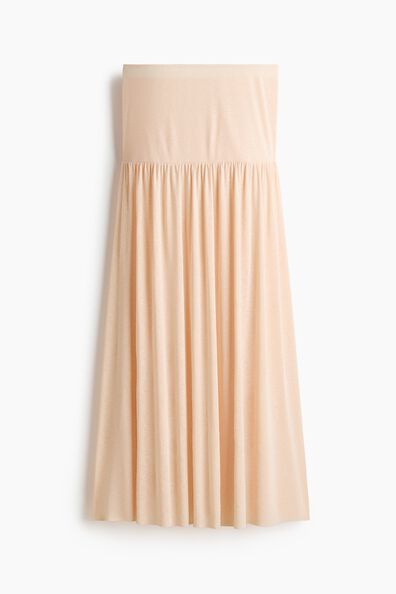 Fine-knit maxi skirt