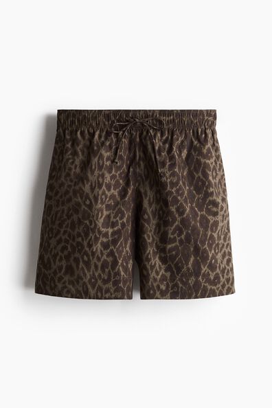 Cotton drawstring shorts
