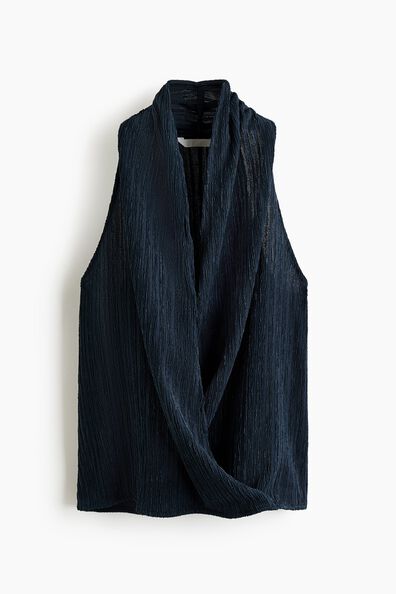 Crinkled wrap top