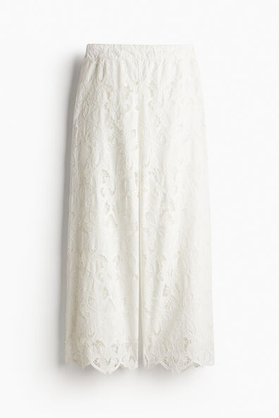 Broderie anglaise trousers