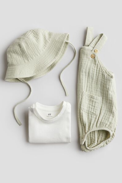3-piece cotton muslin set