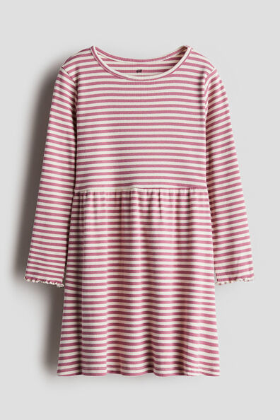 Ribbed jersey dress
