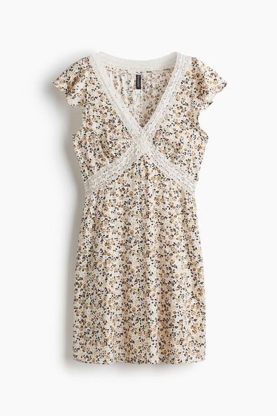 Lace-detail dress