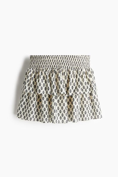 Tiered cotton skort