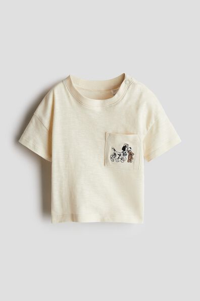 Patch-pocket cotton T-shirt