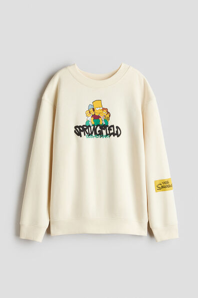 Loose-fit printed sweatshirt