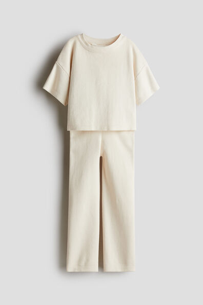 2-piece fine-knit cotton set