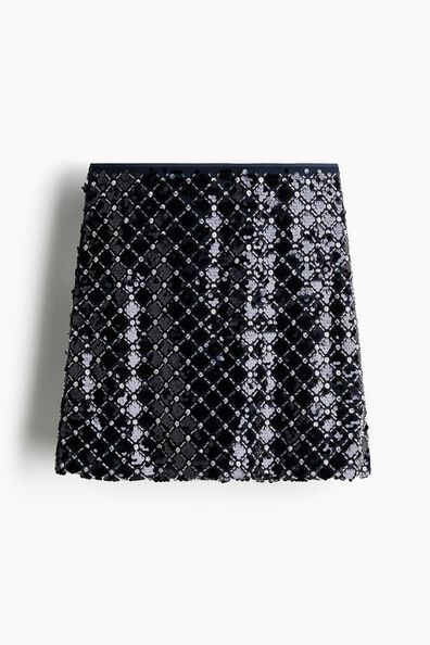 Embellished mini skirt