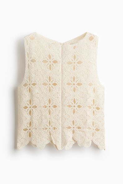 Crochet-look top
