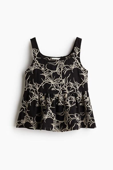 Embroidered vest top