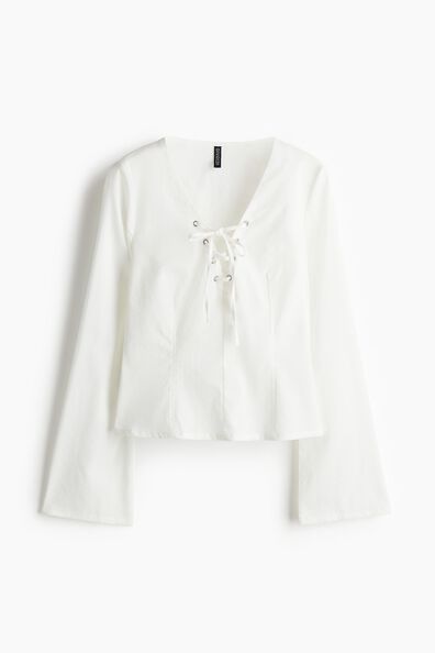 Lacing-detail top