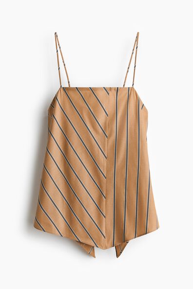 Asymmetric strappy top