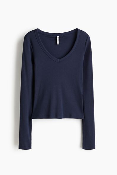 V-neck cotton top