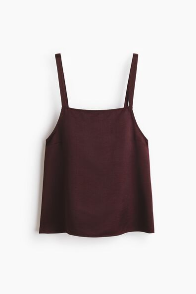Button-back strappy top