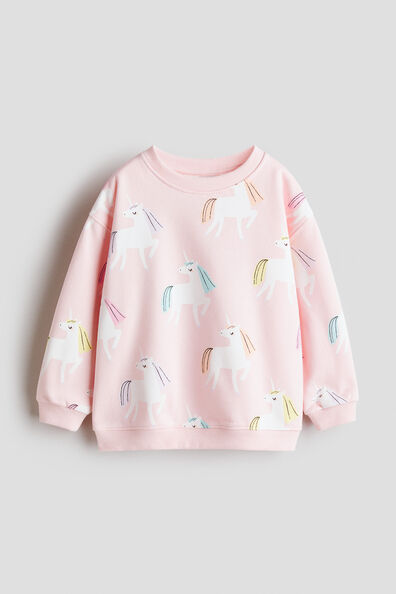 Printed brushed-inside sweatshirt