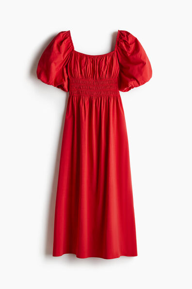 Smocked-waist dress