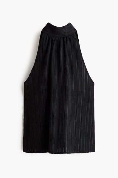 Textured jersey top