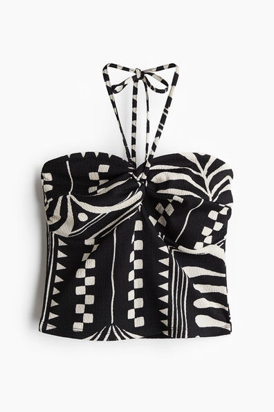 Short halterneck top