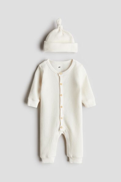 2-piece waffled cotton set