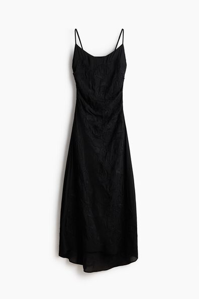 Bead-embroidered strappy dress