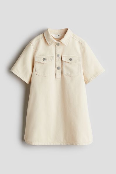 A-line twill dress