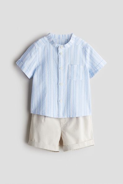 2-piece shirt and shorts set