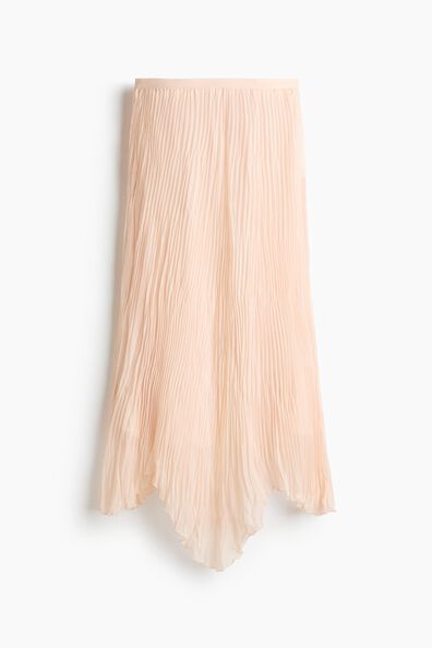 Plissé handkerchief skirt