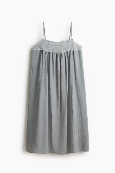 Lace-inset strappy dress
